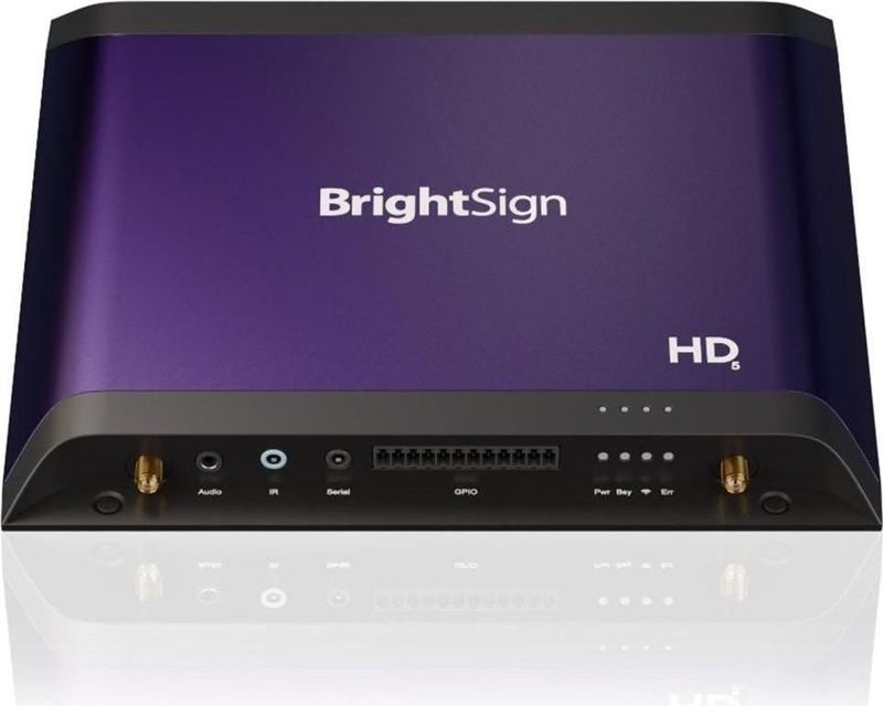 BrightSign - HD225 - Mediaspeler - Paars - 4K UltraHD - HDMI - LAN - microSD