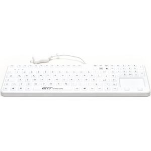 Gett CleanType Prime Touch+ (DE, Bedraad), Toetsenbord, Wit