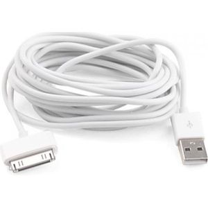 PowerGuard 30-pins USB oplaad- en overdrachtkabel voor Apple iPhone iPad 2m, USB-kabel