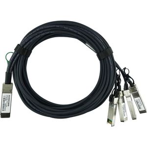 BlueOptics 49Y7887 compatibele BlueLAN QSFP DAC SC253501K3M30, Zendontvangers, Zwart