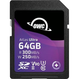 OWC Atlas Ultra SDXC V90 UHS-II Geheugenkaart 64GB, Geheugenkaart