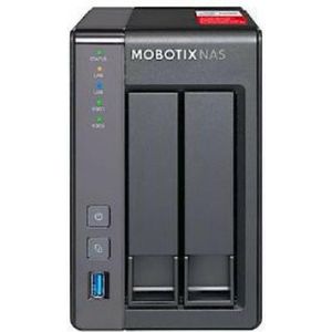 Mobotix NAS Mx-S-NAS2A-8 zonder HDD, 8 kanalen (0 TB), Netwerkopslag, Zwart