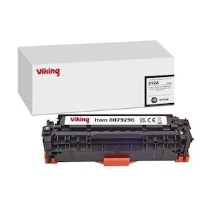 Viking - Tonercartridge - Zwart - Compatibel met HP 312A CF380A - 2400 pagina's