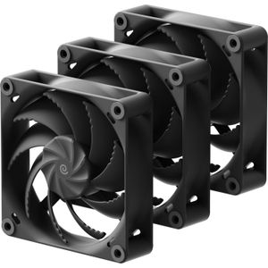 Havn H12 PWM Lüfter, 3er Pack, 120mm - schwarz (120 mm, 3 x), PC ventilator, Zwart