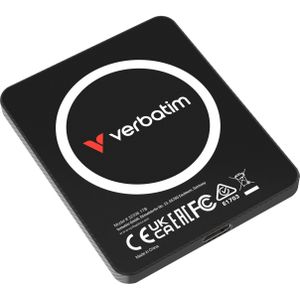Verbatim SSD 1TB SnapBack Ultra Slim SSD 1TB black (1 TB), Externe SSD, Zwart