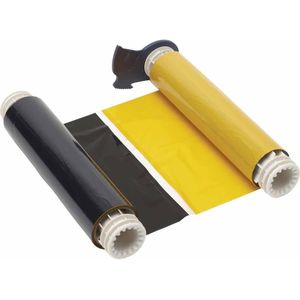 Brady B85-R-220x60-BK/YL-380P, kleurenlint, zwart/geel, 220,00 mm x 60,00 m, lengte kleurveld 380,00 m, Printer accessoires