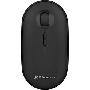 Phoenix Drahtlose optische Maus Schwarz 1600 dpi (1 Stück) (Draadloze), Muis, Zwart