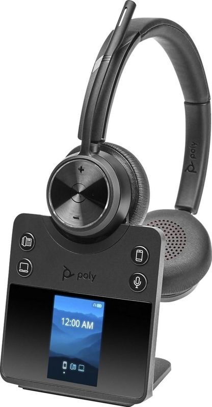 Poly - SAVI 7410 OFFICE MONO - Kantoorheadset - Zwart - Draadloos DECT