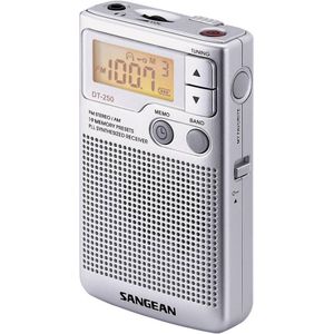 Sangean DT-250 (VHF, MW, FM, AM), Radio, Zilver