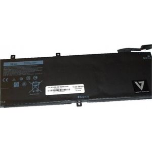 V7 D-62MJV-V7E - Laptop Batterij (gelijkwaardig aan: Dell RRCGW, Dell 0RRCGW, Dell 6 (3 Cellen, 4865 mAh), Notebook batterij, Zwart