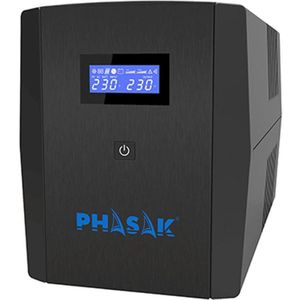 Phasak Sirius - Lijninteractieve UPS - 1,56 kVA - 900 W - Pseudo Sinus
