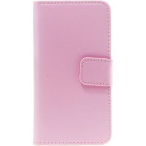 NoName Slank boekhoesje leer voor Sony Xperia Z3 Compact roze (Sony Xperia Z3 Compact), Smartphonehoes, Roze