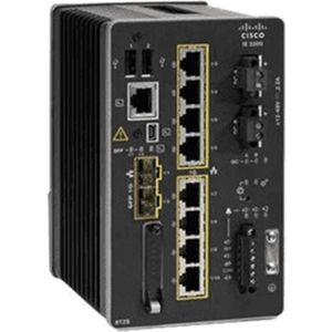 Cisco IE-3200-8T2S-E Network Essentials Switch (8 ports), Netwerkschakelaar, Zwart