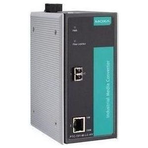 Moxa PTC-101-M-LC-LV - Industriële 10100BaseT(X) naar 100BaseFX mediaconverter, multi-mode met LC-connec, Data converter