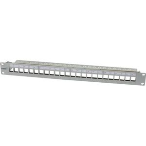 Synergy 21 Keystone,ModultrÃ¤ger, 19"Patchpanel fÃ¼r 24xTP-Modul, 1HE(t 94mm), Lichtgrau, V3, Server accessoires, Grijs