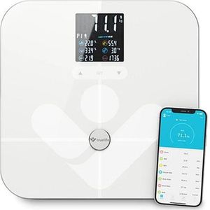 Truelife - FitScale W7 BT - Personenweegschaal - Wit - ITO-glas