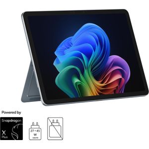 Microsoft Surface Pro – Copilot+ PC - 12" (Netzteil separat erhältlich) (12", 512 GB, 16 GB, Zonder toetsenbordindeling, Snapdragon X Plus X1P-42-100), Notebook, Blauw