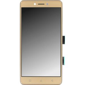 OEM Beeldscherm + frame voor Lenovo K6 Note Goud (Scherm), Onderdelen voor mobiele apparaten, Goud