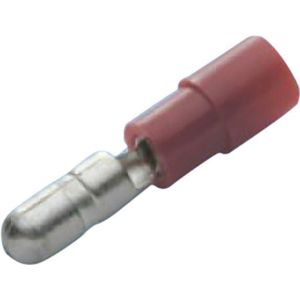 RND Electronics Krimpconnector, Stekker, Rood, 0,5 ... 1,5mm², polyamide, pak van 100 stuks, Kabels + Stekkers