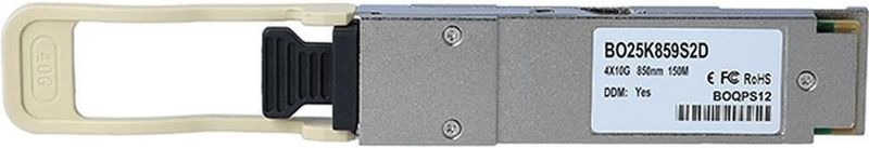 BlueOptics - X65402-BO - Netwerk Transceiver - Zilver - Vezel-optiek - QSFP