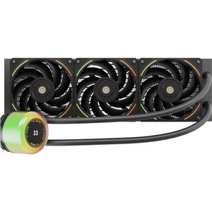 1stplayer Kit Watercooling AIO CC RGB - 360mm (Noir), CPU waterkoelers, Zwart