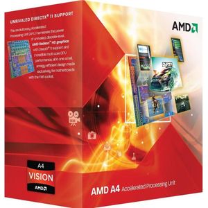 AMD A4-3400 Apu, 2c/2t (FM1, 2.70 GHz, 2 -Core), Processor