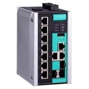 Moxa EDS-510E-3GTXSFP-T - Beheerde Gigabit Ethernet-switch met 7 10/100BaseT(X)-poorten (7 ports), Netwerkschakelaar