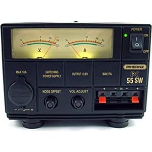 55 SW Switching Power Supply - Analog Meter - 50A 9-15V