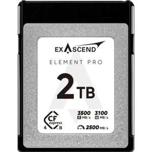 Exascend - Pro CFexpress 4.0 Type B - Geheugenkaart - Tot 4GB/s - Dubbele Bandbreedte