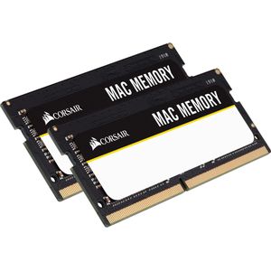 Corsair Mac-geheugen (2 x 8GB, 2666 MHz, DDR4 RAM, SO-DIMM), RAM, Zwart