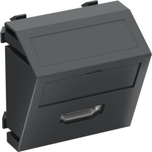 OBO Bettermann OBO MTS-HD S SWGR1 Multimedia ontvanger HDMI aansluiting met schroefaansluiting, Elektronica benodigdheden + Behuizing, Zwart