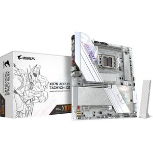 GIGABYTE - X870 AORUS Tachyon Ice - Moederbord - Compatibel met AMD Ryzen 9000 - Tot 9600 MHz DDR5 OC - Wi-Fi 7