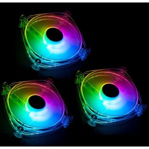 Lamptron - Icecloud+ ARGB 120 Triple PWM Fan Kit - 120 mm - Zwart - RGB Verlichting