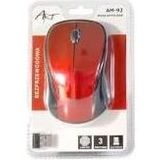 Art - MYART Muis - Draadloze - Rood - Ergonomisch Ontwerp