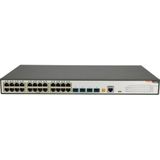 Fiberhome S5800-28T-X-PE-AC (28 Havens), Netwerkschakelaar, Zwart, Grijs