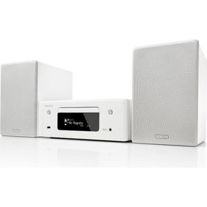 Denon CEOL N10 (Meerkamer, Spotify Connect, CD Speler, Airplay, WiFi, Bluetooth, 2x 65 W), Stereosysteem, Wit