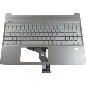 HP Bovenklep W/Keyboard NSV ITL, Onderdelen voor notebooks, Zilver