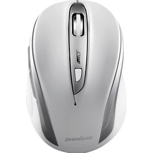 Perixx - PERIMICE-721 SW - Draadloze Muis - Wit - Zilver - Ergonomisch Design