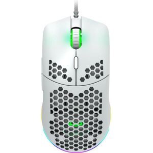 CANYON Puncher Gaming Mouse - Wit - Lichtgewicht - 7 Programmeerbare Knoppen