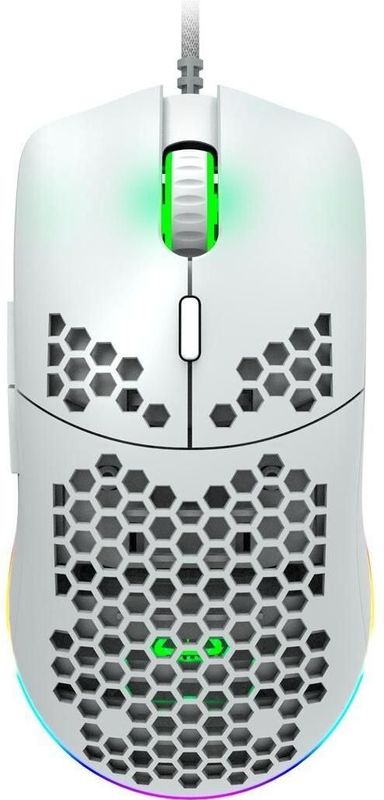 CANYON Puncher Gaming Mouse - Wit - Lichtgewicht - 7 Programmeerbare Knoppen