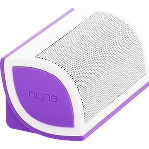 Nyne Mini - Luidspreker - Draagbaar - Draadloos - 5 Watt (Totaal) - Wit, Paars (Mini Purple) (10 h, Oplaadbare batterij), Bluetooth luidspreker, Paars, Wit