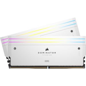 Corsair - Dominator Titanium - RAM - Wit - 2 x 16GB - 7000 MHz - DDR5 - DIMM 288 pin
