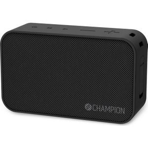 Champion Draadloze luidspreker 5W - Zwart (Oplaadbare batterij), Bluetooth luidspreker, Zwart