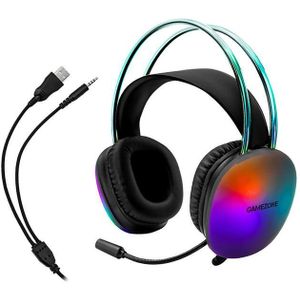 Tracer Gaming Ακουστικά GZ X2 με RGB LED φωτισμό και στην στεφάνη,Εύκαμπτο μικρόφωνο,USB,Ρυθμιστή έν, Gaming headset