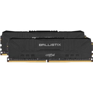 Crucial Ballistix (2 x 8GB, 3200 MHz, DDR4 RAM, DIMM 288 pin), RAM, Zwart