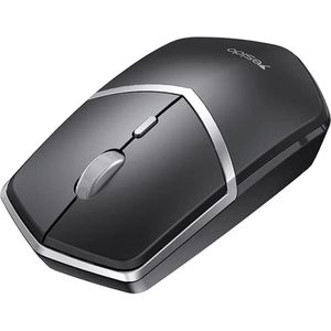 Yesido - Wireless Mouse (KB16) - 2.4G Connection, 1600DPI, Low Noise - Black (Draadloze), Muis, Zwart