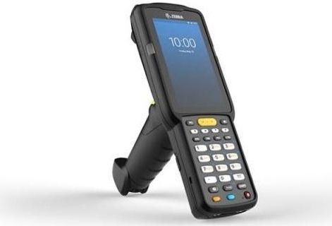 Zebra MC3300x Handheld Mobiele Computer 10,2 cm (4 inch) 800 x 480 pixel Touchscreen 505 g Zwart (1D streepjescodes), Barcode scanner, Zwart