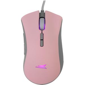 Baracuda - LOBSTER RGB - Bekabelde Gaming Muis - Roze - 6400 DPI