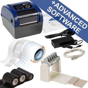 Brady BBP12-DATA Kit-EU, thermische transferprinter, max. breedte 118 mm, 300 dpi, serieel, USB, LAN, met (300 dpi), Labelprinter