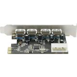 Renkforce - USB 3.2 Gen 1-controllerkaart - 4 Poorten - PCIe - USB-A